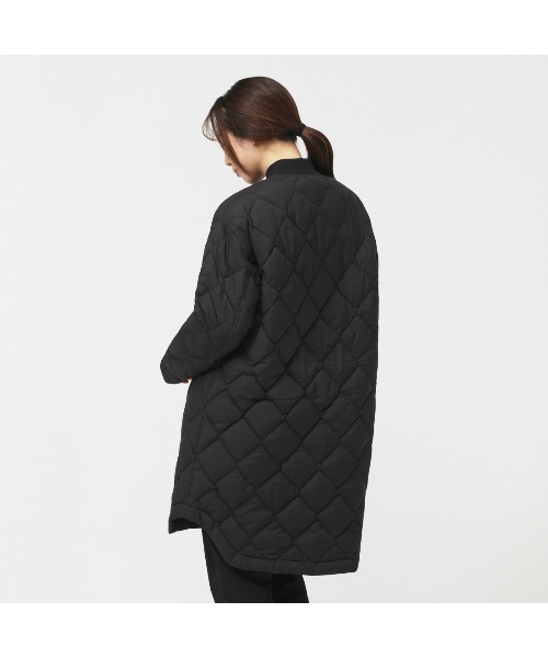 NANGA(ナンガ)の「ナンガ RIB COLLAR QUILTED DOWN COAT W(ダウンジャケット/コート・レディース・ベージュ/ブラック・M/L)」の5枚目の写真
