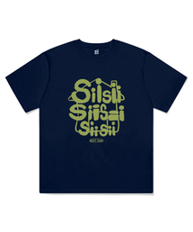 PAGESIISII（ページシシ）の「シシハウスプリンティング半袖Tシャツネイビー（Tシャツ/カットソー）」
