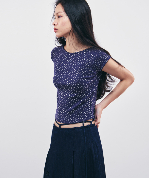 CITYBREEZE(シティブリーズ)の「エミリー 半袖Tシャツ_NAVY(Tシャツ/カットソー・レディース・ネイビー・SMALL/MEDIUM)」の1枚目の写真