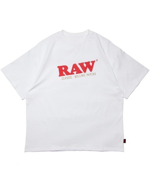 HAIGHT（ヘイト）の「ヘイト [HAIGHT]  - ロゴTシャツ [HTRW-251001 RAW X Interbreed X HAIGHT CLASSIC LOGO TEE]（Tシャツ/カットソー・メンズ・ブラック/サンドベージュ/ホワイト・MEDIUM/XX-LARGE）」の2枚目の写真