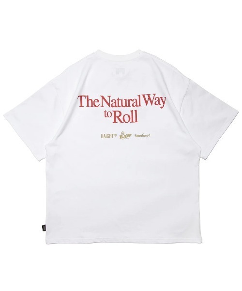 HAIGHT（ヘイト）の「ヘイト [HAIGHT]  - ロゴTシャツ [HTRW-251001 RAW X Interbreed X HAIGHT CLASSIC LOGO TEE]（Tシャツ/カットソー・メンズ・ブラック/サンドベージュ/ホワイト・MEDIUM/XX-LARGE）」の4枚目の写真