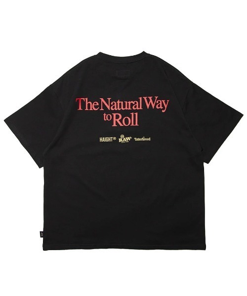 HAIGHT（ヘイト）の「ヘイト [HAIGHT]  - ロゴTシャツ [HTRW-251001 RAW X Interbreed X HAIGHT CLASSIC LOGO TEE]（Tシャツ/カットソー・メンズ・ブラック/サンドベージュ/ホワイト・MEDIUM/XX-LARGE）」の5枚目の写真
