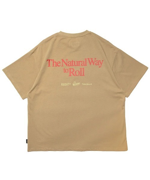 HAIGHT（ヘイト）の「ヘイト [HAIGHT]  - ロゴTシャツ [HTRW-251001 RAW X Interbreed X HAIGHT CLASSIC LOGO TEE]（Tシャツ/カットソー・メンズ・ブラック/サンドベージュ/ホワイト・MEDIUM/XX-LARGE）」の6枚目の写真
