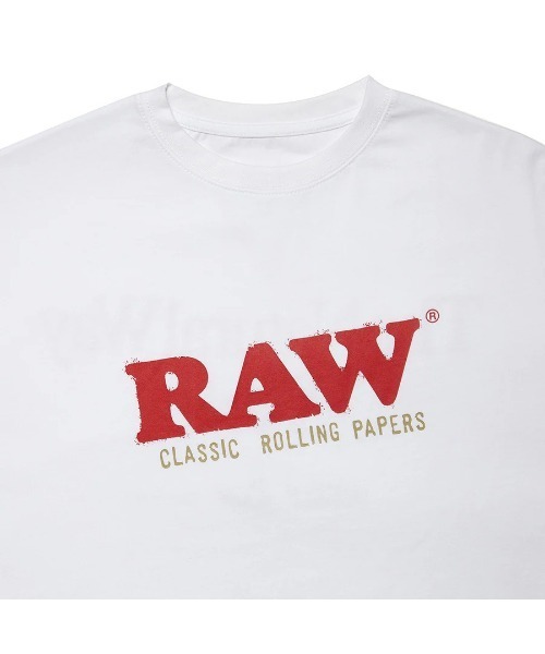 HAIGHT（ヘイト）の「ヘイト [HAIGHT]  - ロゴTシャツ [HTRW-251001 RAW X Interbreed X HAIGHT CLASSIC LOGO TEE]（Tシャツ/カットソー・メンズ・ブラック/サンドベージュ/ホワイト・MEDIUM/XX-LARGE）」の7枚目の写真