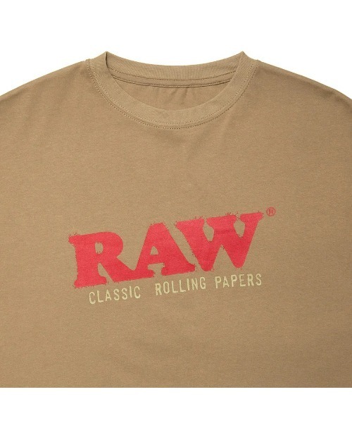 HAIGHT（ヘイト）の「ヘイト [HAIGHT]  - ロゴTシャツ [HTRW-251001 RAW X Interbreed X HAIGHT CLASSIC LOGO TEE]（Tシャツ/カットソー・メンズ・ブラック/サンドベージュ/ホワイト・MEDIUM/XX-LARGE）」の9枚目の写真