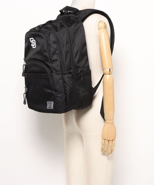 MLB（メジャーリーグベースボール）の「MLB 600Dデイパック2【パドレス】（バックパック/リュック・レディース・ブラック・FREE）」の6枚目の写真