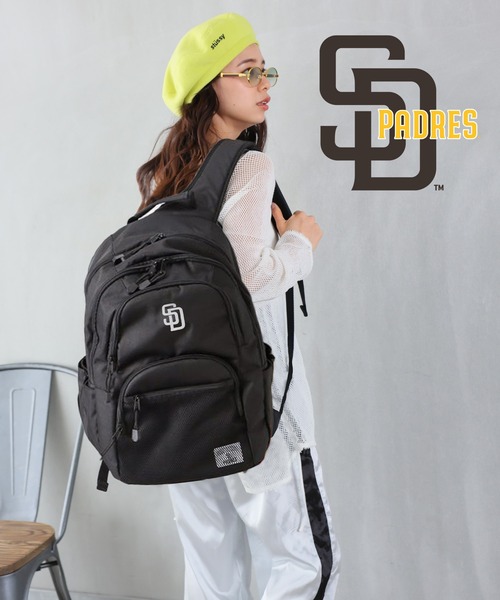 MLB（メジャーリーグベースボール）の「MLB 600Dデイパック2【パドレス】（バックパック/リュック・レディース・ブラック・FREE）」の9枚目の写真