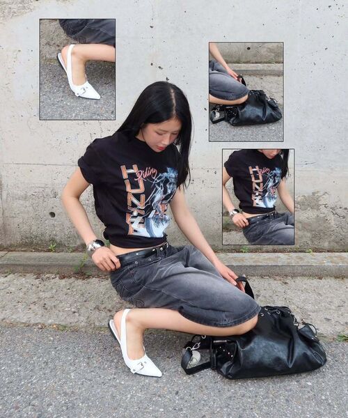 PHYPS MOTORCYCLE（フィップスモーターサイクル）の「Lighting Hunter Cub Short Sleeve Black（Tシャツ/カットソー・レディース・その他・SMALL/MEDIUM/LARGE/X-LARGE）」の5枚目の写真