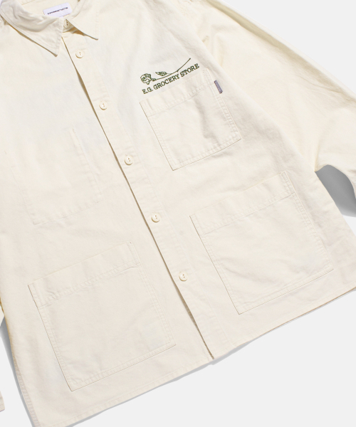 ESPIONAGE（エスピオナジ）の「Grocery Store Staff Uniform Light Beige（デニムジャケット・レディース・その他・MEDIUM/LARGE/X-LARGE）」の5枚目の写真