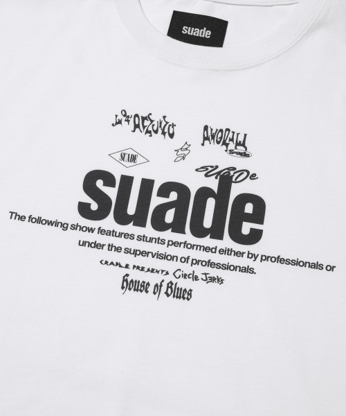 suade（スエード）の「MIXED LOGO TEE [WHITE]（Tシャツ/カットソー・レディース・その他・MEDIUM/LARGE/X-LARGE）」の4枚目の写真