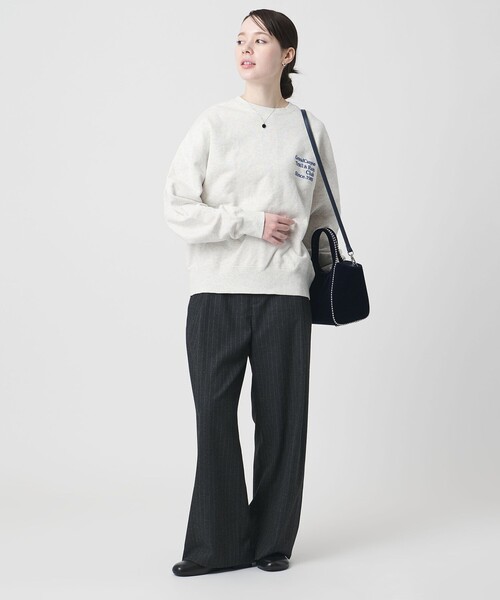 BEAUTY&YOUTH UNITED ARROWS(ビューティーアンドユースユナイテッドアローズ)の「ベルベット ボールチェーン 2WAY ミニトートバッグ(トートバッグ・レディース・ネイビー/ダークブラウン・FREE)」の8枚目の写真