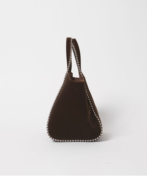 BEAUTY&YOUTH UNITED ARROWS(ビューティーアンドユースユナイテッドアローズ)の「ベルベット ボールチェーン 2WAY ミニトートバッグ(トートバッグ・レディース・ネイビー/ダークブラウン・FREE)」の12枚目の写真