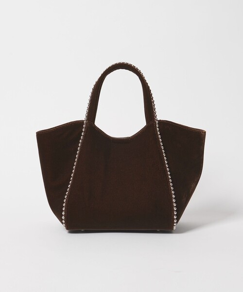 BEAUTY&YOUTH UNITED ARROWS(ビューティーアンドユースユナイテッドアローズ)の「ベルベット ボールチェーン 2WAY ミニトートバッグ(トートバッグ・レディース・ネイビー/ダークブラウン・FREE)」の13枚目の写真