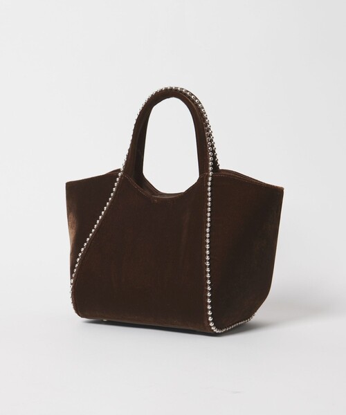 BEAUTY&YOUTH UNITED ARROWS(ビューティーアンドユースユナイテッドアローズ)の「ベルベット ボールチェーン 2WAY ミニトートバッグ(トートバッグ・レディース・ネイビー/ダークブラウン・FREE)」の14枚目の写真