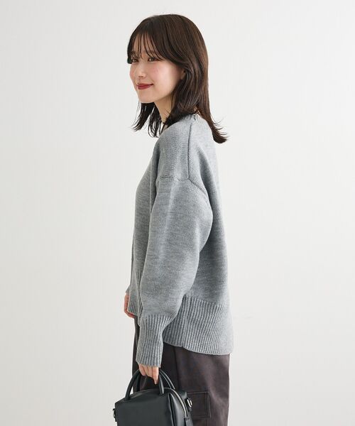 Green　Parks（グリーンパークス）の「こなれ主役ニットプルオーバー（ニット/セーター・レディース・ベージュ/レッド/ピンク/ブラック/グレー/その他7・FREE）」の12枚目の写真