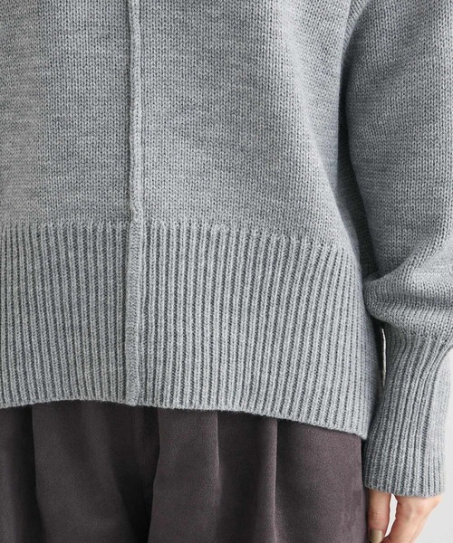 Green　Parks（グリーンパークス）の「こなれ主役ニットプルオーバー（ニット/セーター・レディース・ベージュ/レッド/ピンク/ブラック/グレー/その他7・FREE）」の8枚目の写真