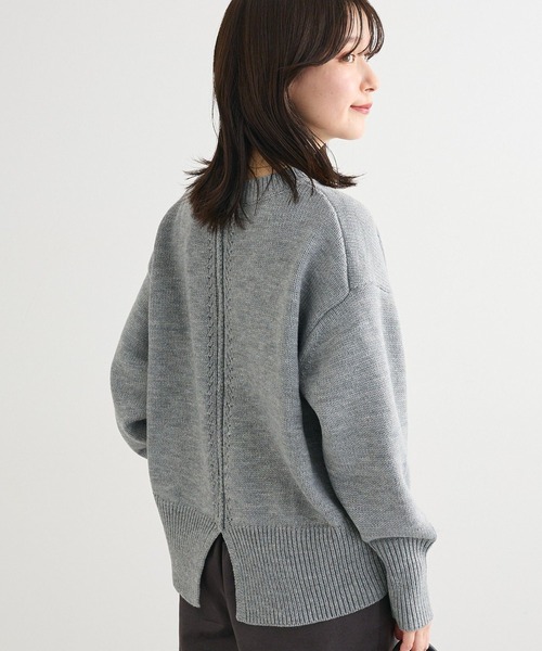 Green　Parks（グリーンパークス）の「こなれ主役ニットプルオーバー（ニット/セーター・レディース・ベージュ/レッド/ピンク/ブラック/グレー/その他7・FREE）」の3枚目の写真