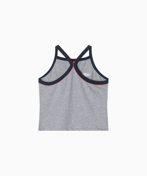 MENASOO(ミナス)の「Y Back Halter Mini Crop Top_Melange Gray(Tシャツ/カットソー・レディース・グレー・F)」の12枚目の写真