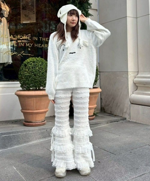 Candy Stripper(キャンディストリッパー)の「【クレヨンしんちゃん】シロ ビーニー(ニットキャップ/ビーニー・レディース・オフホワイト・FREE)」の3枚目の写真