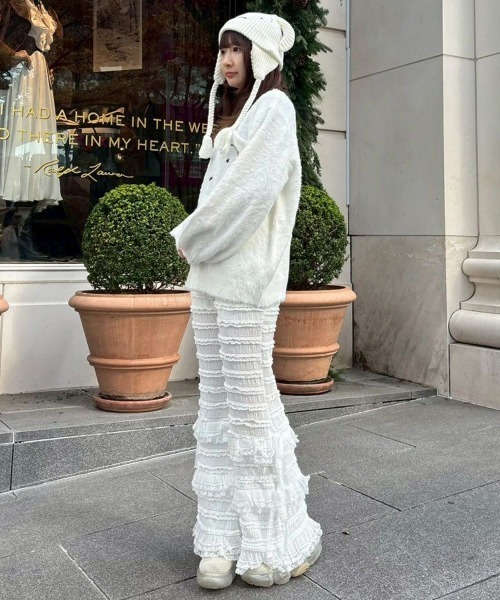 Candy Stripper(キャンディストリッパー)の「【クレヨンしんちゃん】シロ ビーニー(ニットキャップ/ビーニー・レディース・オフホワイト・FREE)」の4枚目の写真