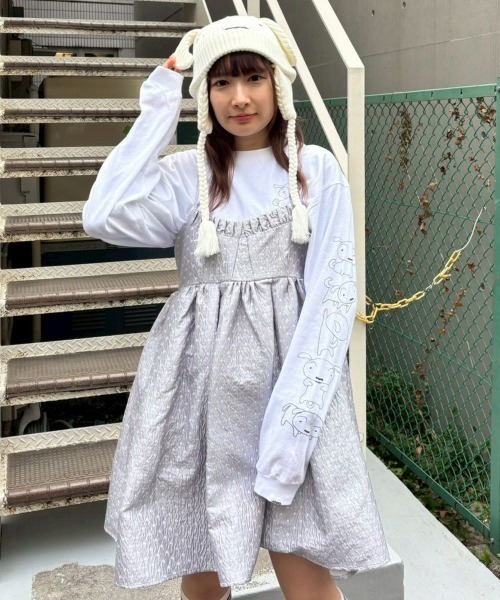 Candy Stripper(キャンディストリッパー)の「【クレヨンしんちゃん】シロ ビーニー(ニットキャップ/ビーニー・レディース・オフホワイト・FREE)」の6枚目の写真