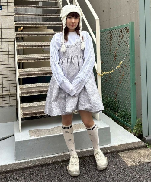 Candy Stripper(キャンディストリッパー)の「【クレヨンしんちゃん】シロ ビーニー(ニットキャップ/ビーニー・レディース・オフホワイト・FREE)」の7枚目の写真