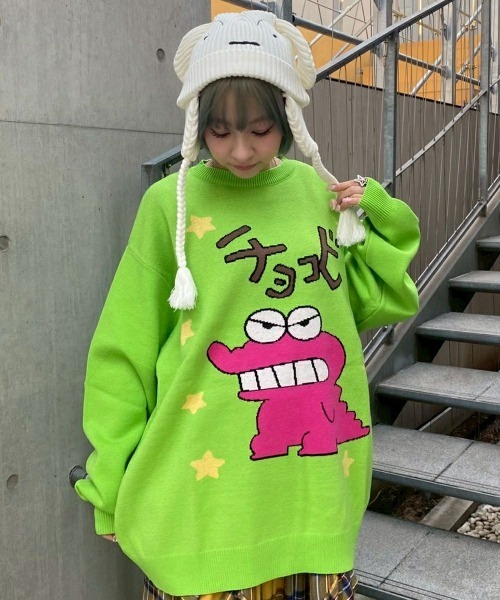 Candy Stripper(キャンディストリッパー)の「【クレヨンしんちゃん】シロ ビーニー(ニットキャップ/ビーニー・レディース・オフホワイト・FREE)」の12枚目の写真