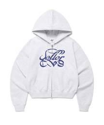 W CLASSIC LOGO ZIP UP HOODIE LIGHT GREY(CV2EFFM482A)