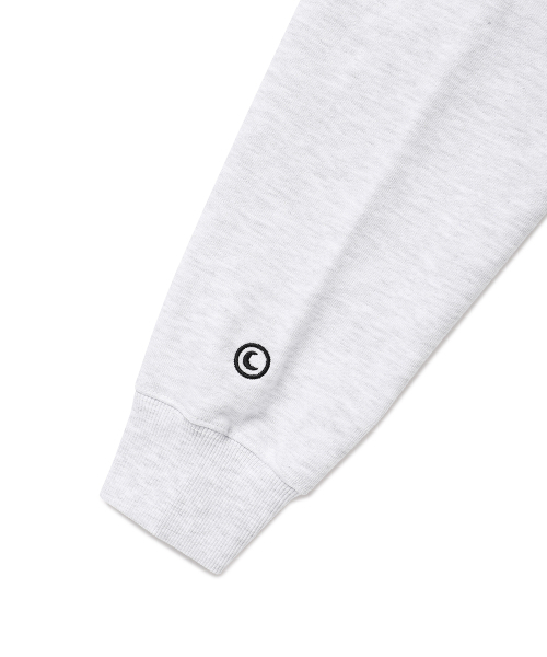 Cavish(カビシ)の「W CLASSIC LOGO ZIP UP HOODIE LIGHT GREY(CV2EFFM482A)(パーカー・レディース・ライトグレー・FREE)」の5枚目の写真