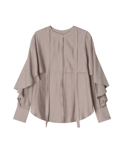MAYVERU（メイバーユー）の「Nadi Cape Blouse _ Pink（シャツ/ブラウス・レディース・その他・FREE）」の4枚目の写真