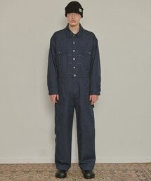 MAGOODGAN（メックウッドガン）の「パブン5804 カーペンターオーバーサイズネイビージャンプスーツ（つなぎ/オールインワン）」