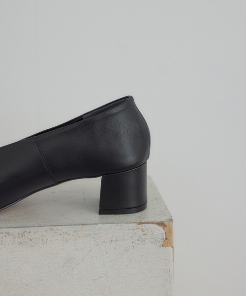 SALON adam et rope'（サロン アダム エ ロペ）の「【W S（ドゥーブル）】ソフトレザーヒールパンプス（パンプス・レディース・ブラック/ベージュ・37/36.5/36/37.5）」の6枚目の写真