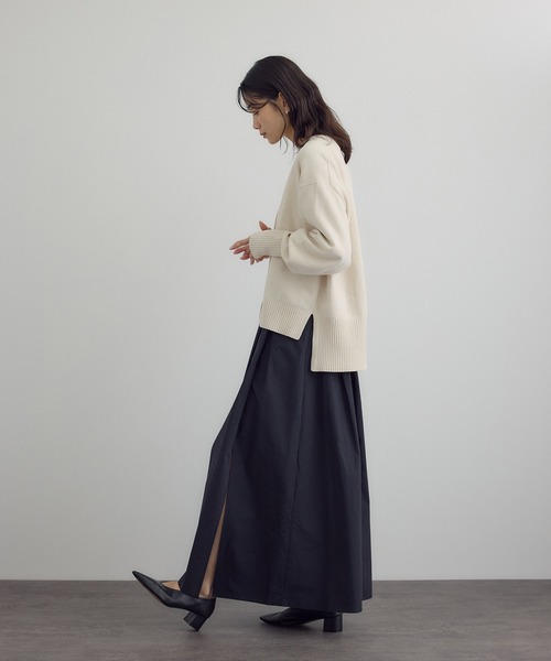 SALON adam et rope'（サロン アダム エ ロペ）の「【W S（ドゥーブル）】ソフトレザーヒールパンプス（パンプス・レディース・ブラック/ベージュ・37/36.5/36/37.5）」の9枚目の写真