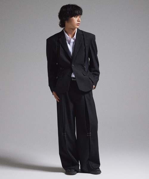 GRANCY】Pierced Tuck Slacks / ピアスデザインタックスラックス