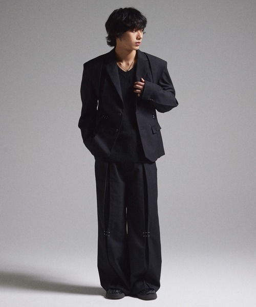 GRANCY】Pierced Tuck Slacks / ピアスデザインタックスラックス