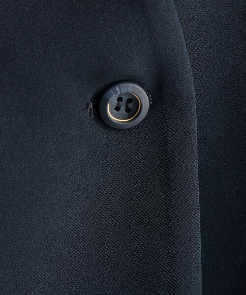THE SHOP TK （ザ ショップ ティーケー ）の「【通勤・セレモニー】ダブルクロス ノーカラージャケット/セットアップ可（ノーカラージャケット・レディース・ブラック/ベージュ/ネイビー・12/14/13/11）」の14枚目の写真