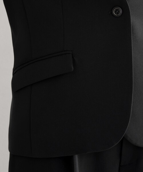 THE SHOP TK （ザ ショップ ティーケー ）の「【通勤・セレモニー】ダブルクロス ノーカラージャケット/セットアップ可（ノーカラージャケット・レディース・ブラック/ベージュ/ネイビー・12/14/13/11）」の11枚目の写真