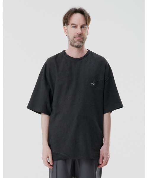 WHYSOCEREALZ(ワイソー シリアルズ)の「Sweat-T-shirt - ash black(Tシャツ/カットソー・メンズ・その他・MEDIUM/LARGE/X-LARGE)」の1枚目の写真