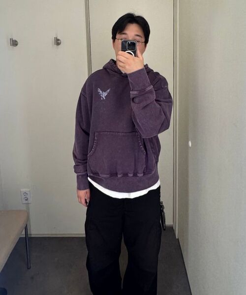 MEA（メア）の「VINTAGE ANIMAL HOODIE [PURPLE]（パーカー・レディース・その他・2/3）」の6枚目の写真