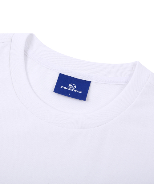 DOLPHIN WAVE APPAREL（ドルフィンウェーブアパレル）の「[2PACK]ドルフィンアーチロゴロングスリーブTシャツホワイト2パック（Tシャツ/カットソー・メンズ・その他・LARGE/MEDIUM/X-LARGE）」の4枚目の写真