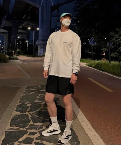 DOLPHIN WAVE APPAREL（ドルフィンウェーブアパレル）の「[2PACK]ドルフィンアーチロゴロングスリーブTシャツホワイト2パック（Tシャツ/カットソー・メンズ・その他・LARGE/MEDIUM/X-LARGE）」の14枚目の写真