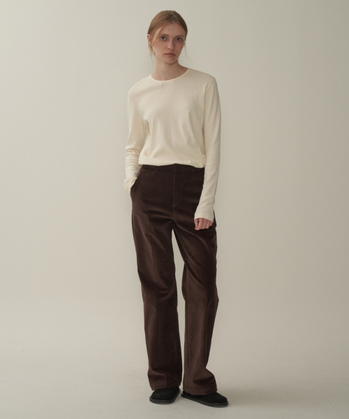 MOTT(モット)の「コーデュロイクラシックブーツカット - ブラウン(スラックス・レディース・その他・SMALL/MEDIUM)」の4枚目の写真