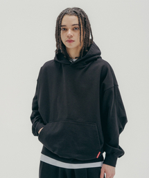 PSSHOPPER（ピーエスショッパ）の「Small Logo Washed Hoodie [Black]（パーカー）」