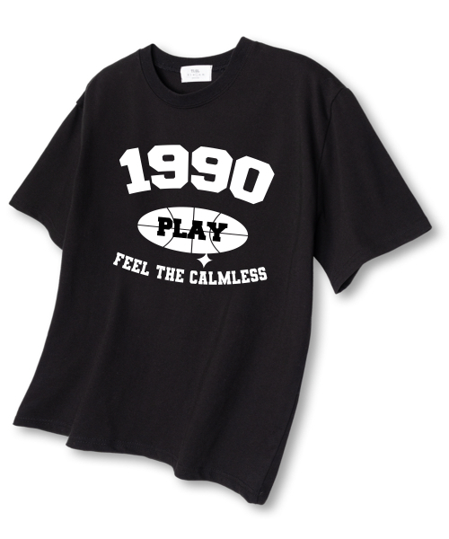 TI.GLAKE(ティーグレイク)の「1990プレイ オーバーサイズ 半袖Tシャツ ブラック(Tシャツ/カットソー・レディース・その他・LARGE/X-LARGE/XX-LARGE)」の1枚目の写真