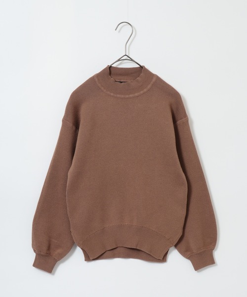 OMNES（オムネス）の「スウェットライクニットプルオーバー（スウェット・キッズ・モカ/オレンジ・120cm/130cm/140cm/110cm）」の12枚目の写真