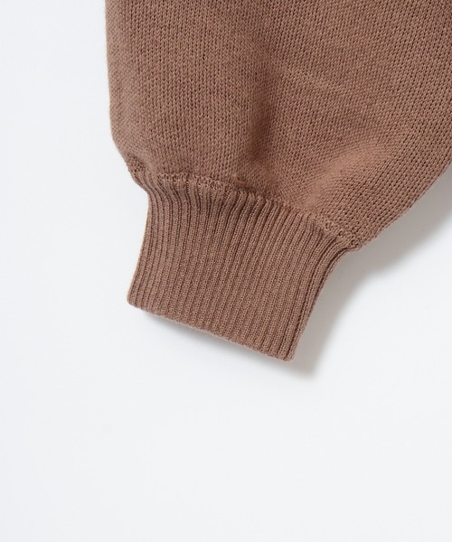 OMNES（オムネス）の「スウェットライクニットプルオーバー（スウェット・キッズ・モカ/オレンジ・120cm/130cm/140cm/110cm）」の15枚目の写真