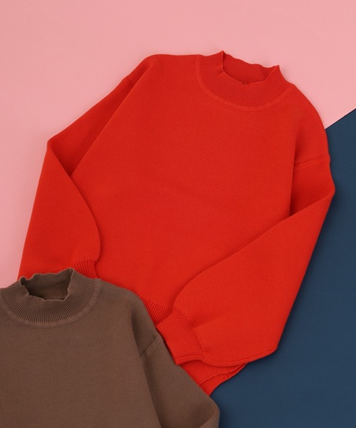 OMNES（オムネス）の「スウェットライクニットプルオーバー（スウェット・キッズ・モカ/オレンジ・120cm/130cm/140cm/110cm）」の10枚目の写真