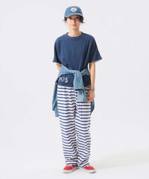 BEAMS BOY(ビームスボーイ)の「【7/24再値下げ】リバーシブルプリントショートスリーブ(Tシャツ/カットソー・レディース・イエロー/ネイビー・ONE SIZE)」の7枚目の写真