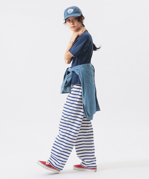 BEAMS BOY(ビームスボーイ)の「【7/24再値下げ】リバーシブルプリントショートスリーブ(Tシャツ/カットソー・レディース・イエロー/ネイビー・ONE SIZE)」の9枚目の写真