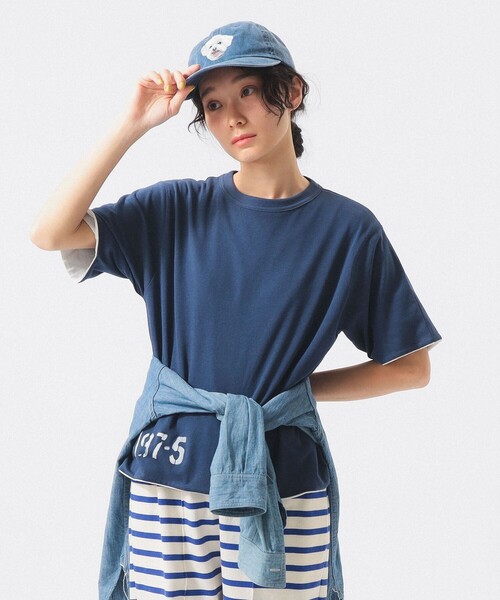 BEAMS BOY(ビームスボーイ)の「【7/24再値下げ】リバーシブルプリントショートスリーブ(Tシャツ/カットソー・レディース・イエロー/ネイビー・ONE SIZE)」の11枚目の写真